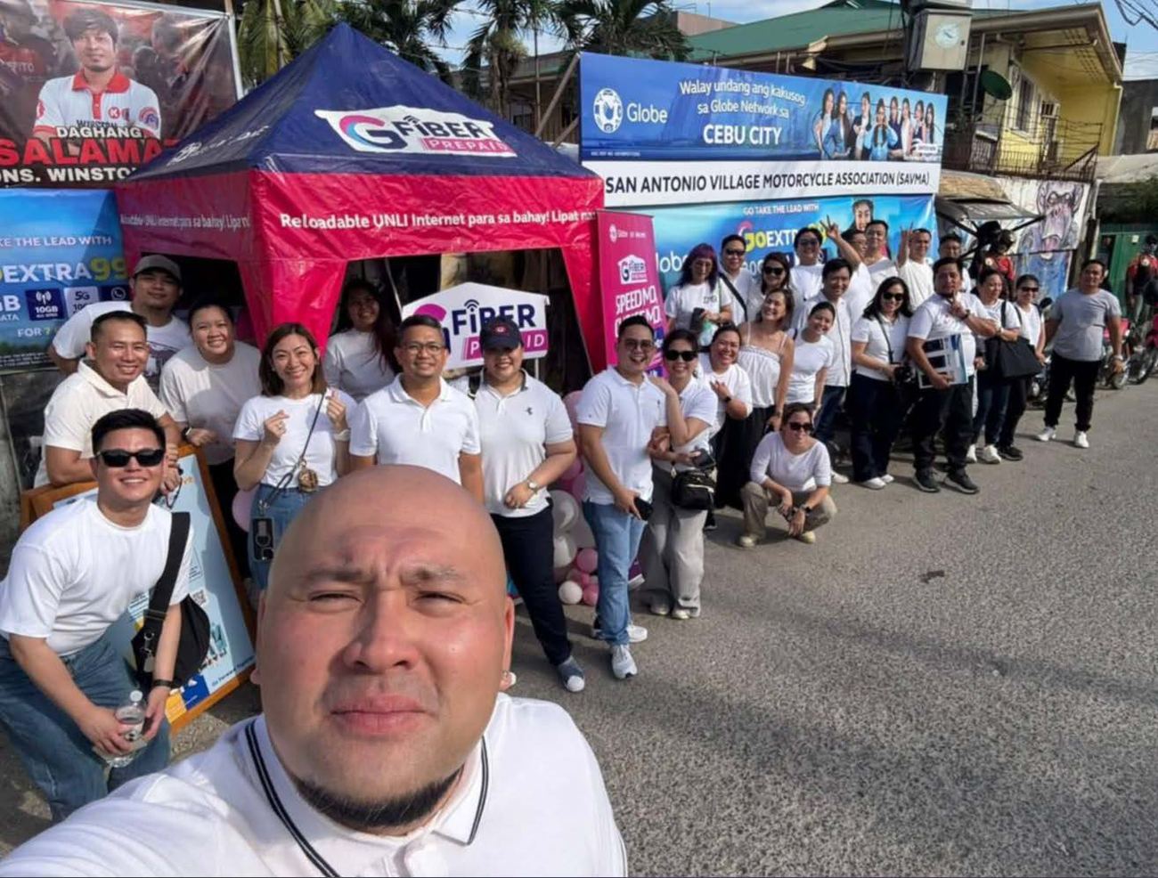 EBISU team members at a sales and customer field services site